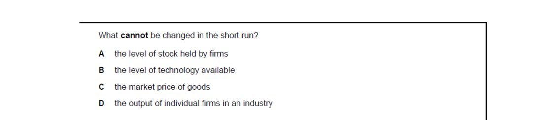 CIE 9708 Economics multiple-choice question on Economic Methodology (image 9)